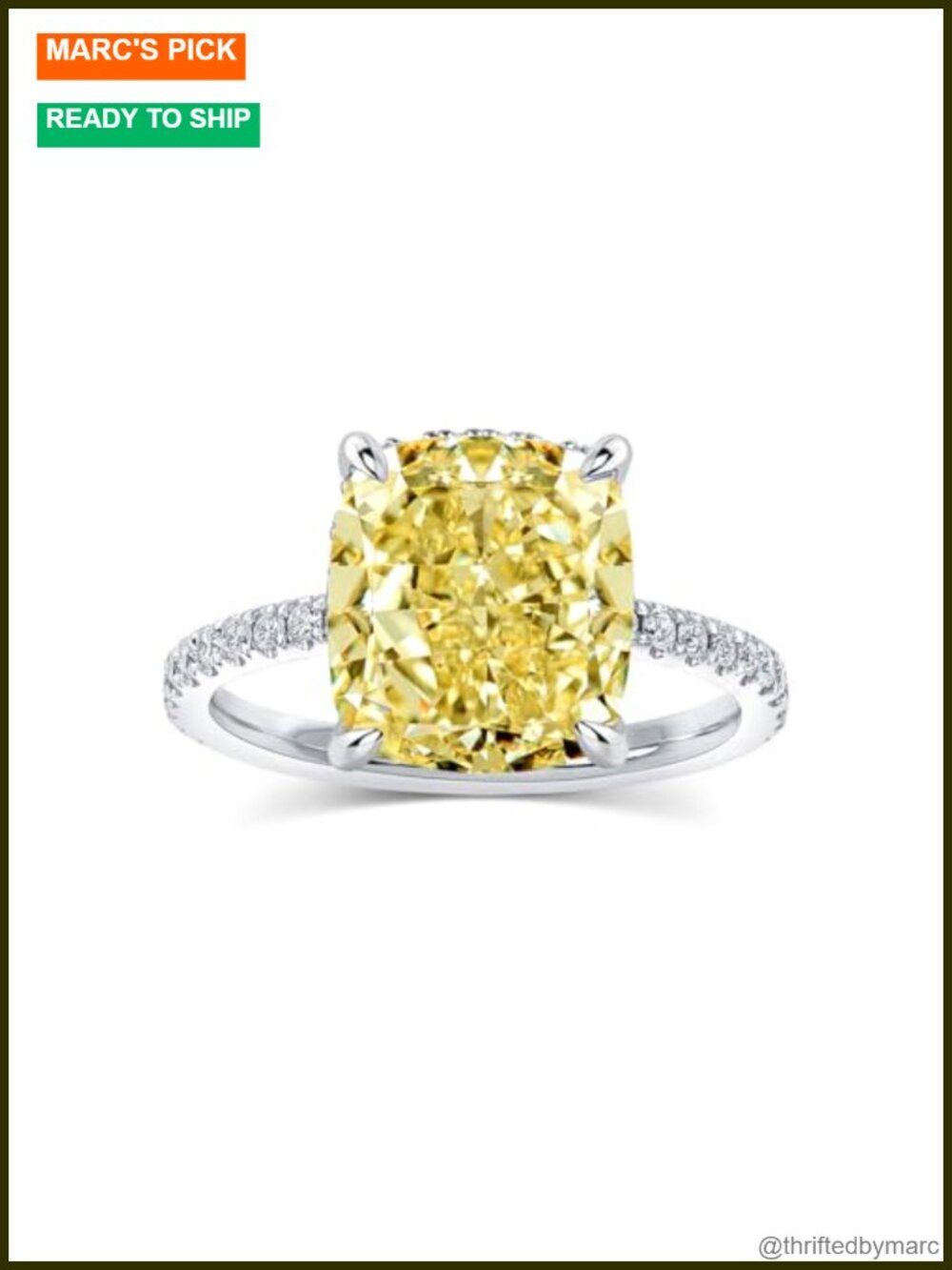 Sterling Silver Cushion Cut Engagement Ring Cubic Zirconia Promise